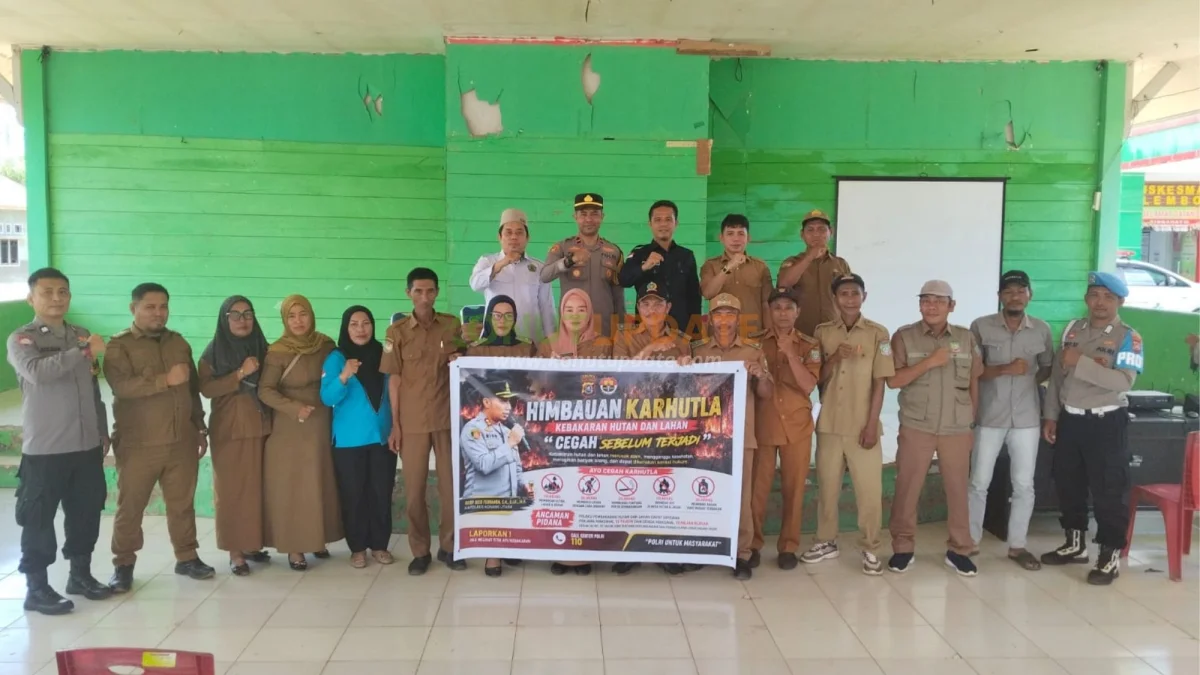 Tindaklanjut Maklumat Kapolda Sultra, Kapolsek Sawa Sosialisasi Larangan Karhutla di Kecamatan Lembo