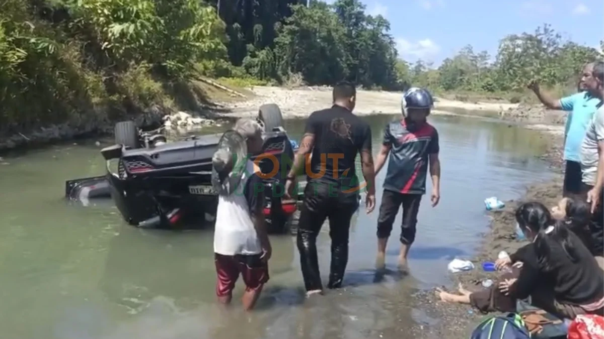 Mobil Hilang Kendali di Jembatan Lebo Muna, Tujuh Orang Terluka