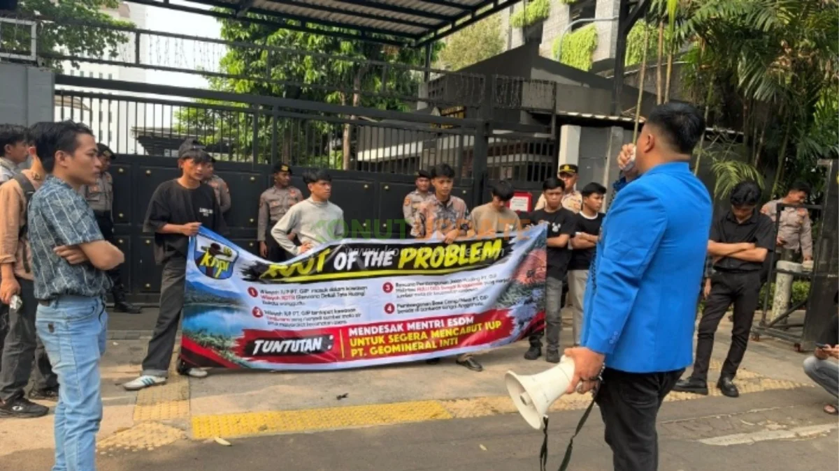 KNPI Konut Geruduk ESDM, Minta IUP PT GIP Dicabut: Sumber Air dan Hulu DAS Jadi Sorotan