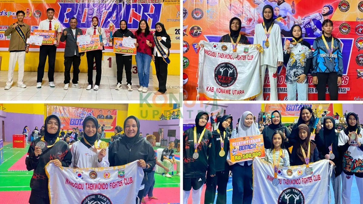 Taekwondo WTFC Konut Harumkan Nama Daerah di Banggai Open Tournament