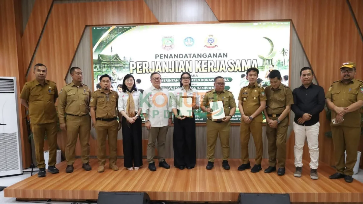 Bupati Ikbar Tandatangani Kerja Sama Program Sekolah Berdampak di Konawe Utara