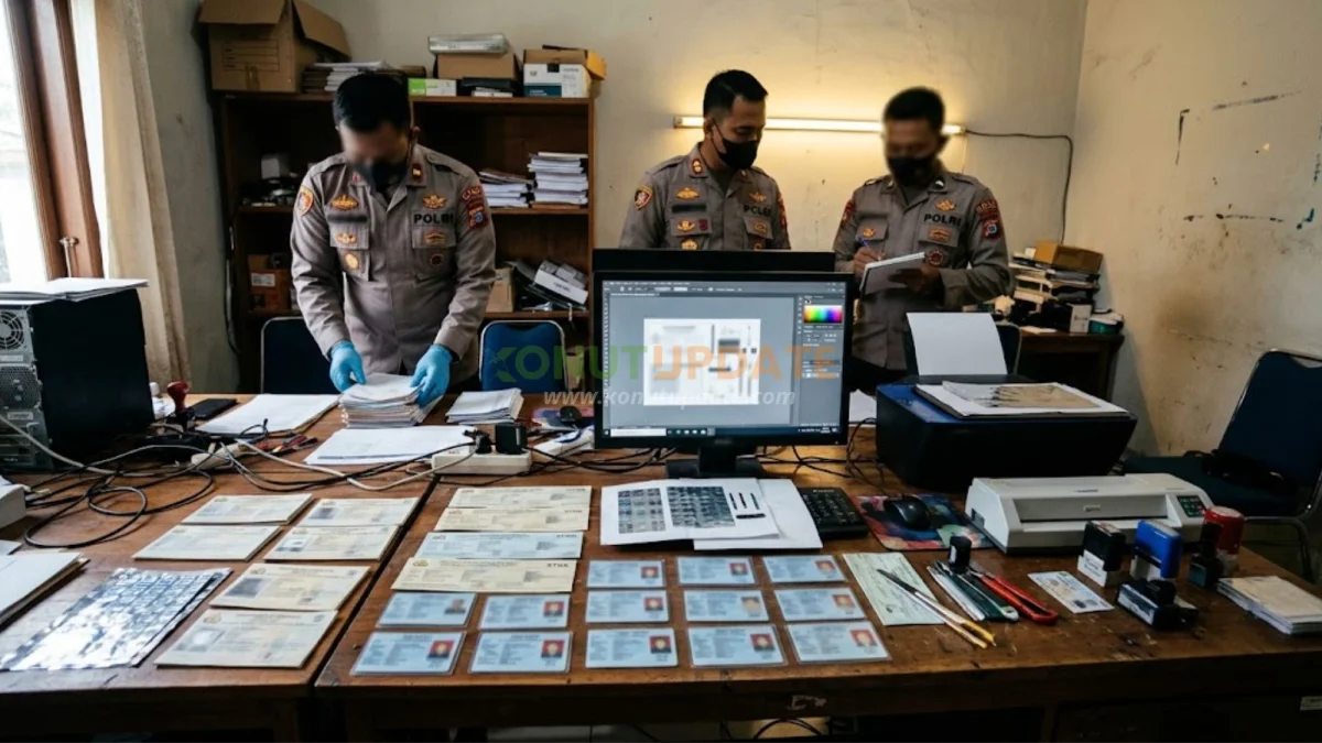Polisi Bongkar Dugaan Pabrik Dokumen Palsu di Kendari, 45 STNK dan Puluhan SIM Disita