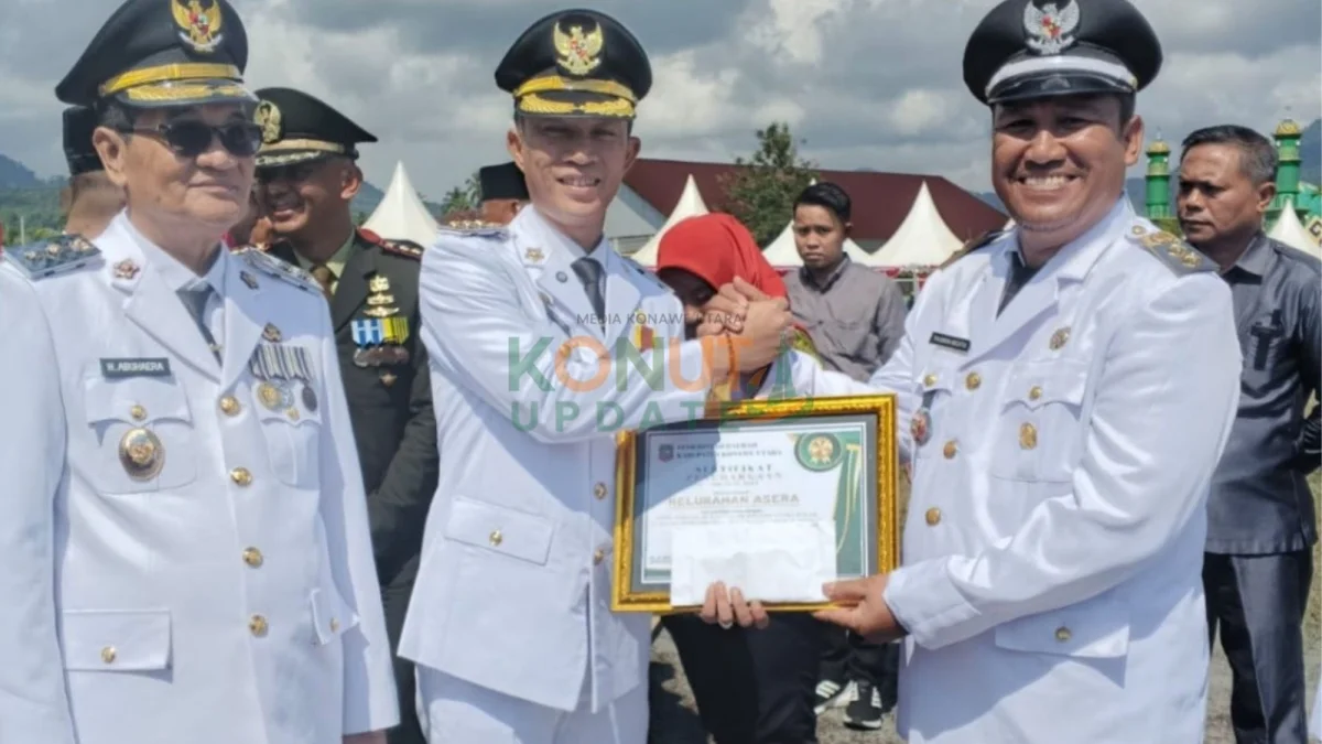 Bawa Nama Konut, Kelurahan Asera Raih Penghargaan di Tingkat Provinsi Sultra