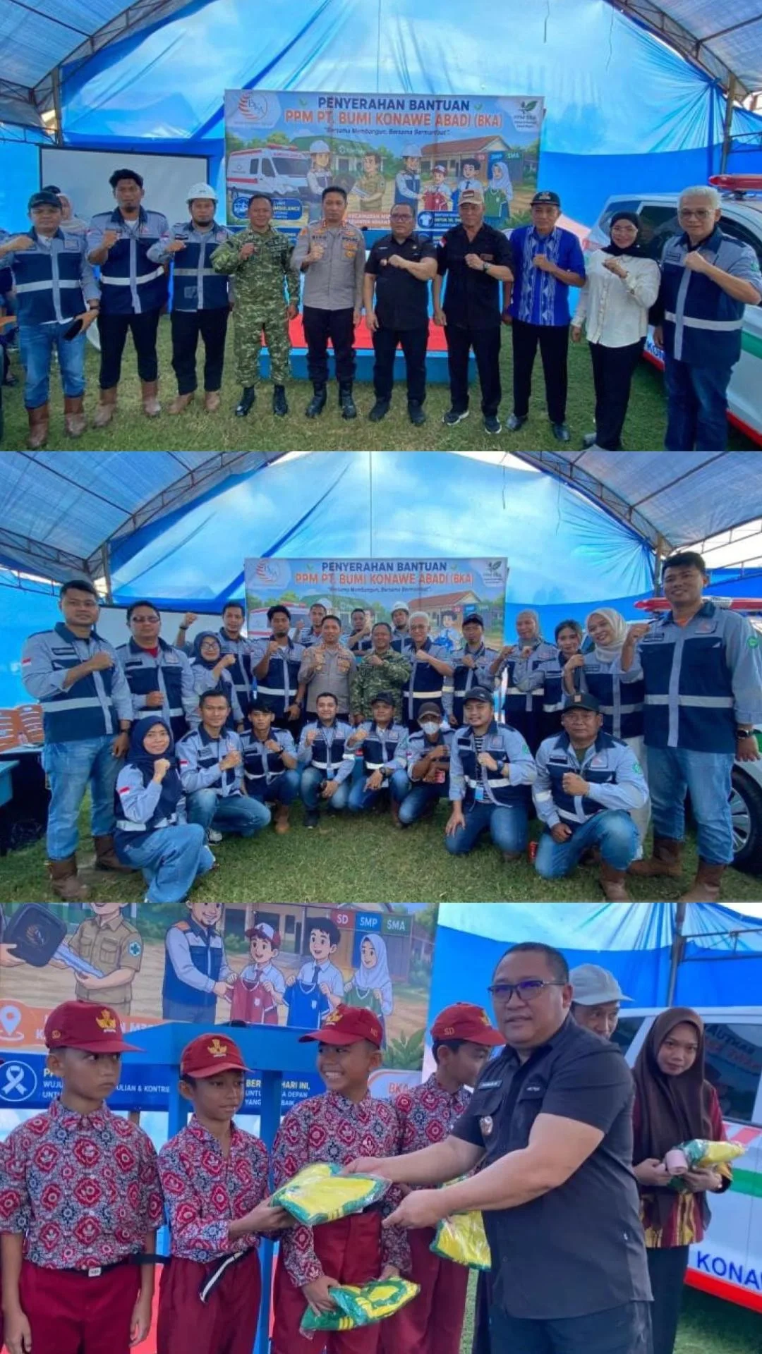 PT BKA Salurkan Bantuan Kesehatan dan Pendidikan bagi Masyarakat Motui Lewat Program PPM