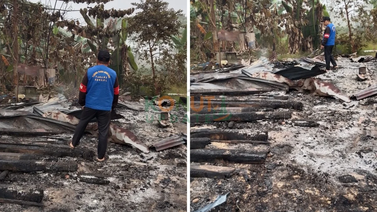 Kebakaran Hanguskan Rumah Warga di Lamoeri Konawe Selatan, Satu Keluarga Beranggotakan 6 Jiwa Mengungsi