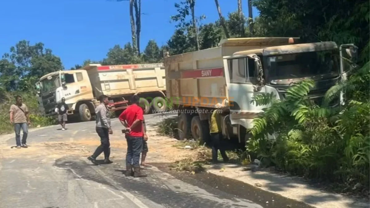 SATLANTAS Polres Konut Amankan Proses EVAKUASI Dump Truk