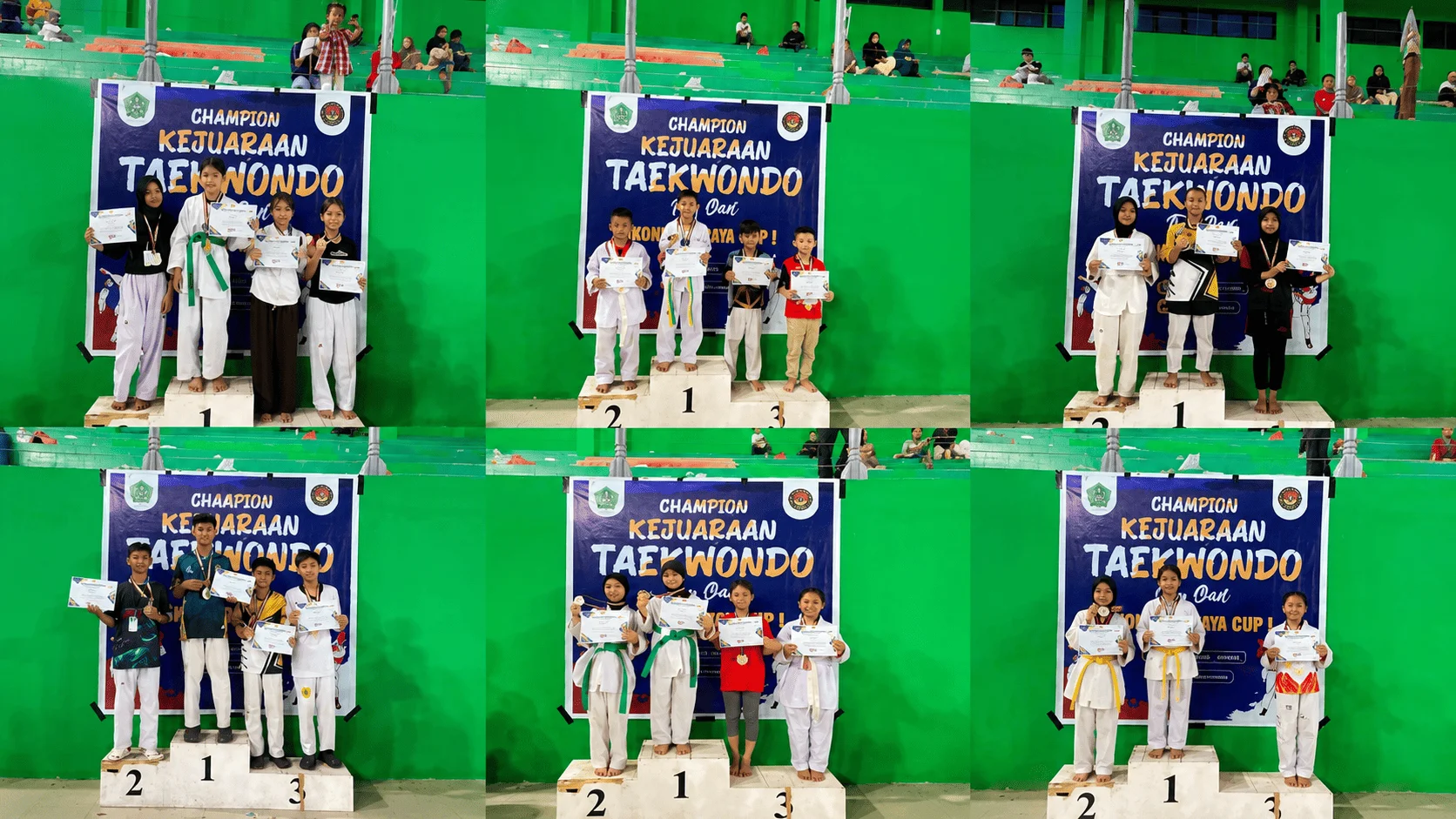 Dua Klub Wakili Konawe Utara, WTFC dan Taekwondo Child Squad Sabet 10 Emas dan Juara Umum II di Kejuaraan Taekwondo Konawe Raya