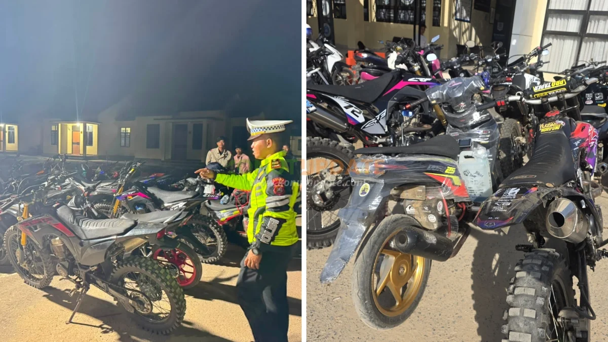 Tanggapi Keluhan Masyarakat, Satlantas Polres Konut Amankan 13 Motor Knalpot Brong dalam Patroli KRYD