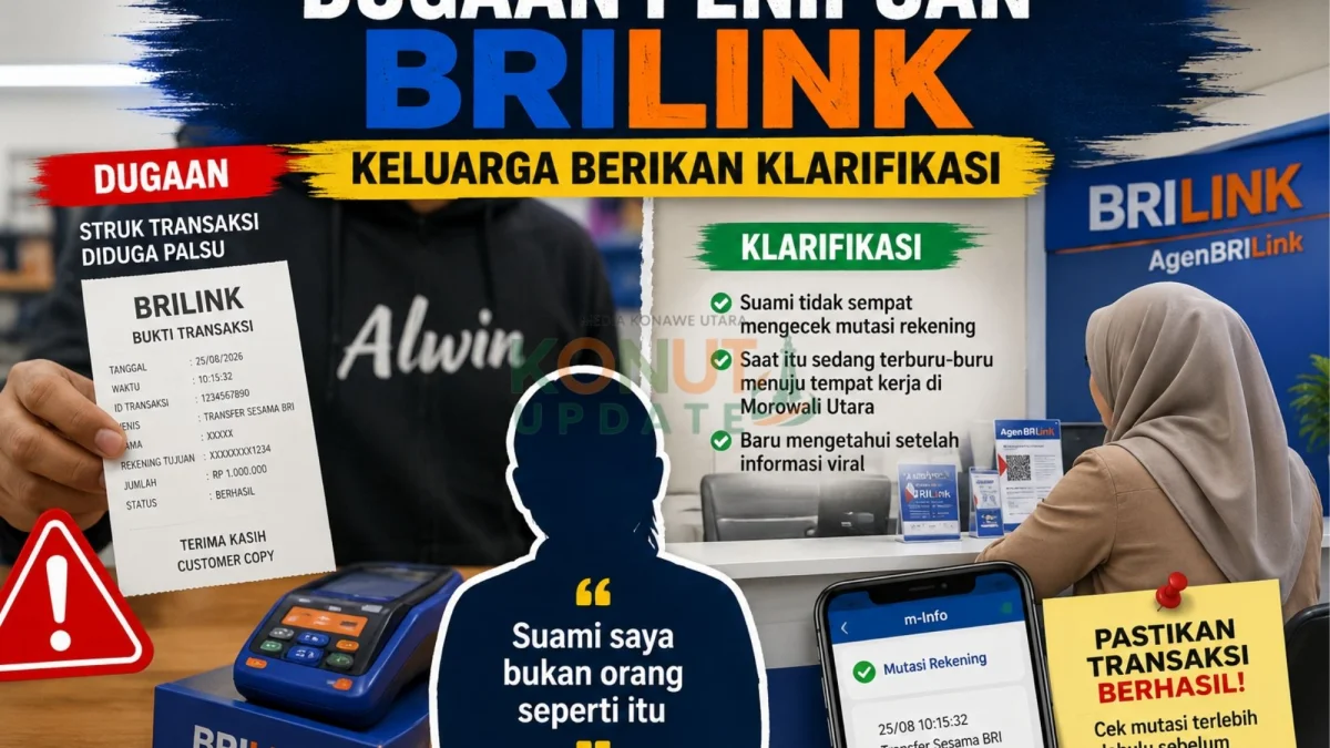 Klarifikasi Dugaan Penipuan BRILink Wanggudu, Istri: Suami Saya Bukan Orang Seperti Itu