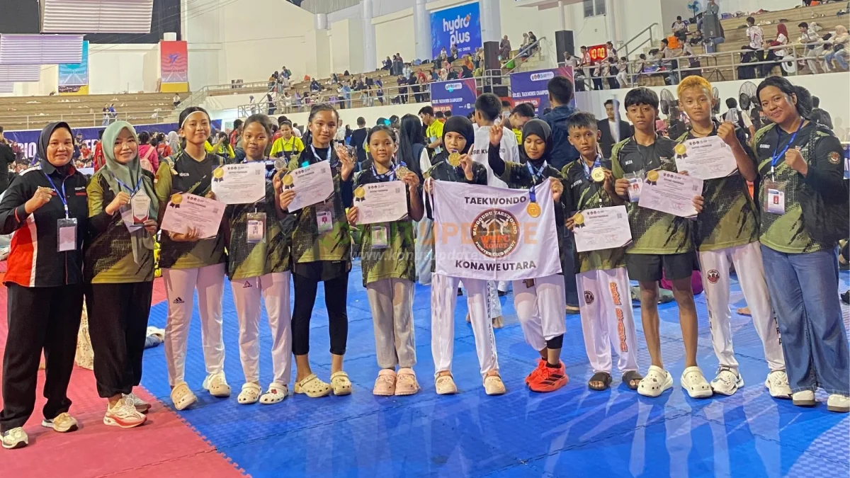 Taekwondo WTFC Konawe Utara Raih 7 Medali di UNHAS Cup 2026, Dua Atlet Sabet Emas