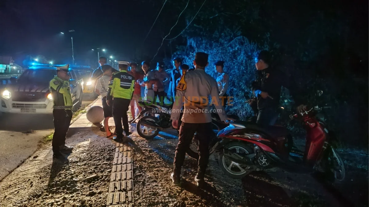 Patroli KRYD Polres Konawe Utara Sasar Titik Rawan Kriminalitas dan Balap Liar