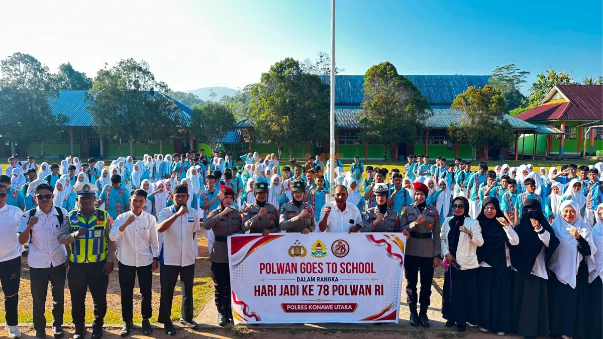 Polwan Goes to School, Polres Konawe Utara Edukasi Pelajar tentang Kekerasan, Bullying dan Tertib Berlalu Lintas
