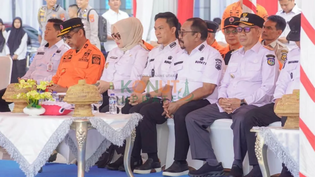 Bupati Konawe Utara Hadiri Apel Siaga Simulasi Penanggulangan Karhutla