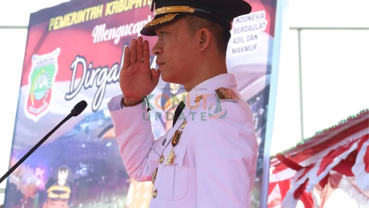 Bupati Ikbar Pimpin Upacara HUT ke-81 RI di Konawe Utara