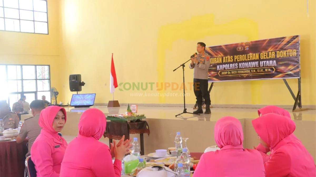 Polres Konut Gelar Tiga Agenda Syukuran, dari Pisah Sambut hingga Promosi Doktor Kapolres